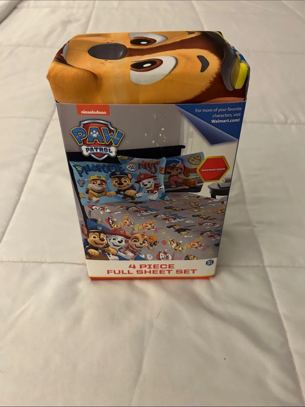 Paw Patrol Orange and Blue Character Full Sheet Set